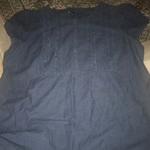Gap Dark Denim Ruffle Front Dress - SO nice!!